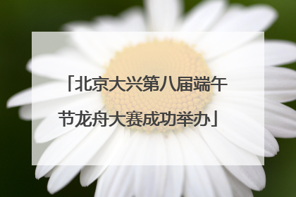 北京大兴第八届端午节龙舟大赛成功举办