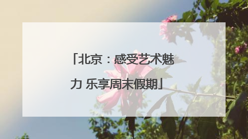北京：感受艺术魅力 乐享周末假期