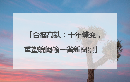 合福高铁：十年蝶变，重塑皖闽赣三省新图景