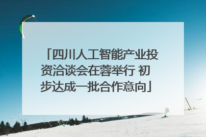 四川人工智能产业投资洽谈会在蓉举行 初步达成一批合作意向