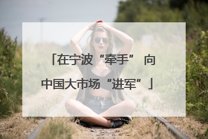 在宁波“牵手” 向中国大市场“进军”