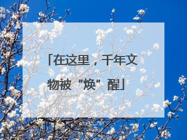在这里，千年文物被“焕”醒