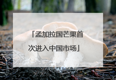 孟加拉国芒果首次进入中国市场