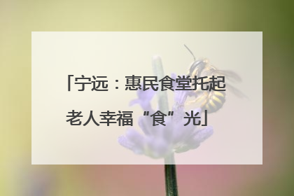 宁远：惠民食堂托起老人幸福“食”光