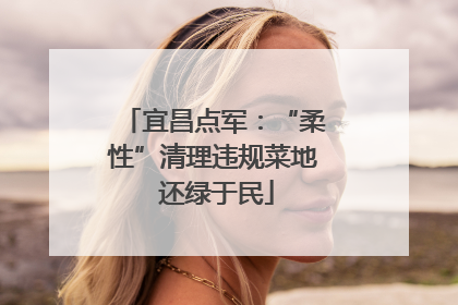 宜昌点军：“柔性”清理违规菜地 还绿于民