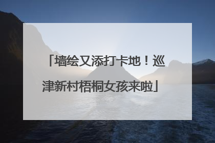 墙绘又添打卡地！巡津新村梧桐女孩来啦