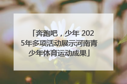 奔跑吧，少年 2025年多项活动展示河南青少年体育运动成果