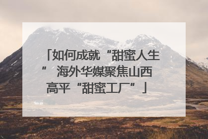 如何成就“甜蜜人生” 海外华媒聚焦山西高平“甜蜜工厂”