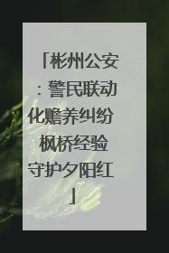 彬州公安：警民联动化赡养纠纷 枫桥经验守护夕阳红