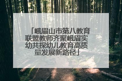 峨眉山市第八教育联盟教师齐聚峨眉实幼共探幼儿教育高质量发展新路径