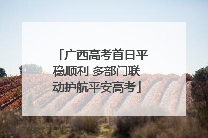广西高考首日平稳顺利 多部门联动护航平安高考