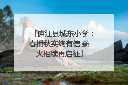 庐江县城东小学：春播秋实终有信 薪火相续再启征
