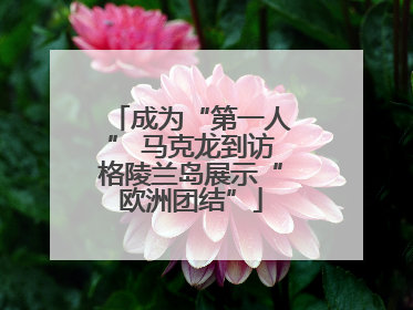 成为“第一人” 马克龙到访格陵兰岛展示“欧洲团结”