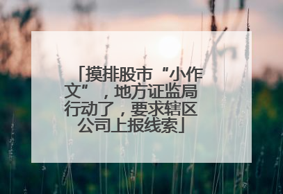 摸排股市“小作文”，地方证监局行动了，要求辖区公司上报线索