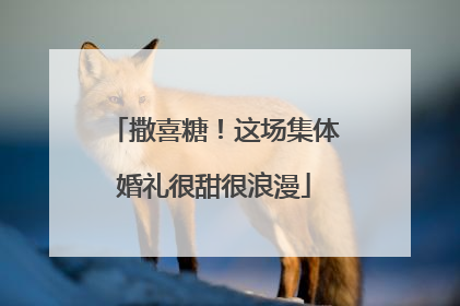撒喜糖！这场集体婚礼很甜很浪漫