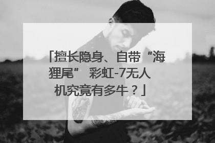 擅长隐身、自带“海狸尾” 彩虹-7无人机究竟有多牛？