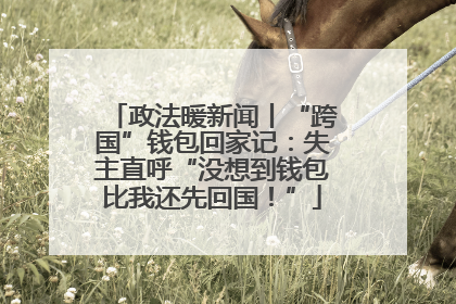 政法暖新闻丨“跨国”钱包回家记：失主直呼“没想到钱包比我还先回国！”
