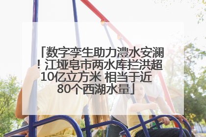 数字孪生助力澧水安澜！江垭皂市两水库拦洪超10亿立方米 相当于近80个西湖水量