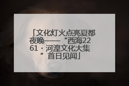 文化灯火点亮夏都夜晚——“西海2261・河湟文化大集”首日见闻