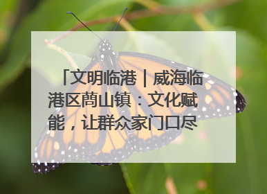 文明临港｜威海临港区蔄山镇：文化赋能，让群众家门口尽享幸福生活