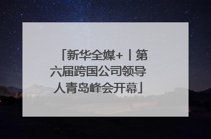 新华全媒+丨第六届跨国公司领导人青岛峰会开幕