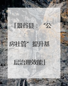 景谷县：“公房社管”提升基层治理效能