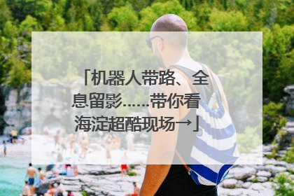 机器人带路、全息留影……带你看海淀超酷现场→