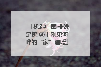 机遇中国·非洲足迹 ④丨刚果河畔的“家”温暖