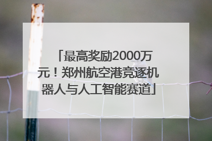 最高奖励2000万元！郑州航空港竞逐机器人与人工智能赛道