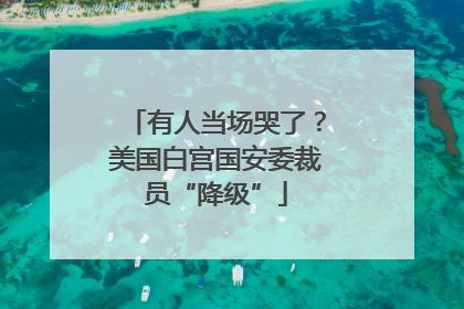 有人当场哭了？美国白宫国安委裁员“降级”