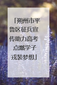 朔州市平鲁区征兵宣传助力高考 点燃学子戎装梦想