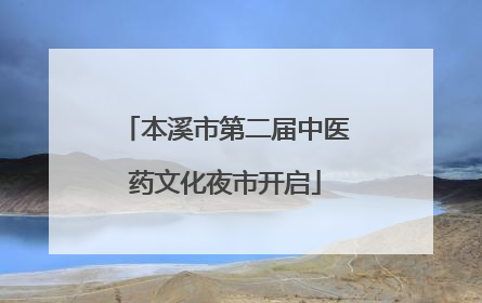 本溪市第二届中医药文化夜市开启