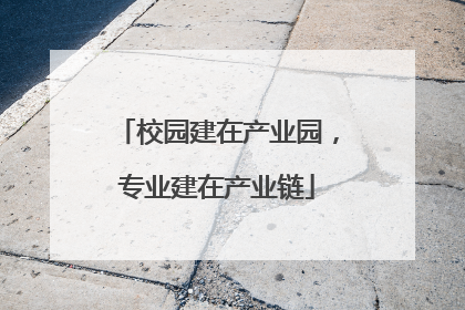 校园建在产业园，专业建在产业链