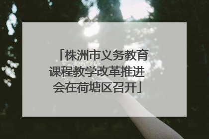 株洲市义务教育课程教学改革推进会在荷塘区召开