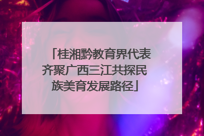 桂湘黔教育界代表齐聚广西三江共探民族美育发展路径