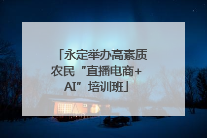 永定举办高素质农民“直播电商+AI”培训班