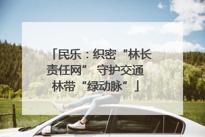 民乐：织密“林长责任网” 守护交通林带“绿动脉”