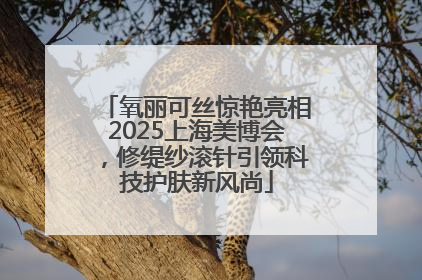 氧丽可丝惊艳亮相2025上海美博会，修缇纱滚针引领科技护肤新风尚