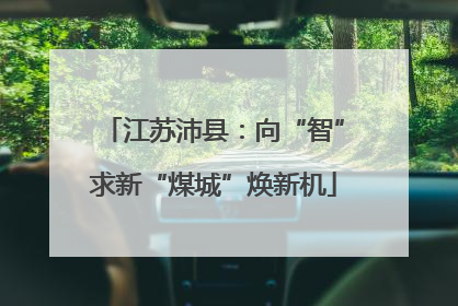 江苏沛县：向“智”求新“煤城”焕新机