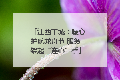 江西丰城：暖心护航龙舟节 服务架起“连心”桥