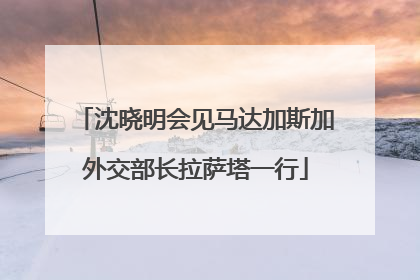 沈晓明会见马达加斯加外交部长拉萨塔一行