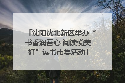 沈阳沈北新区举办“书香润吾心 阅读悦美好”读书市集活动