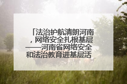 法治护航清朗河南，网络安全扎根基层——河南省网络安全和法治教育进基层活动正式启动