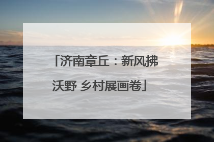 济南章丘：新风拂沃野 乡村展画卷