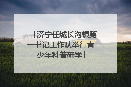 济宁任城长沟镇第一书记工作队举行青少年科普研学