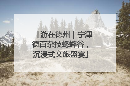游在德州｜宁津德百杂技蟋蟀谷，沉浸式文旅盛宴