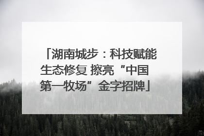 湖南城步：科技赋能生态修复 擦亮“中国第一牧场”金字招牌
