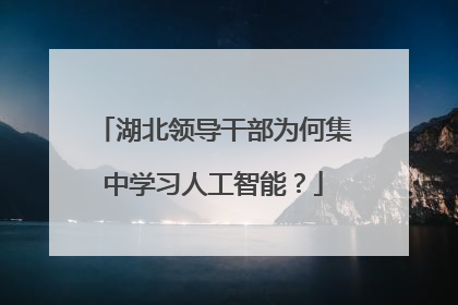 湖北领导干部为何集中学习人工智能？