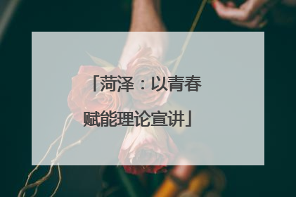 菏泽：以青春赋能理论宣讲