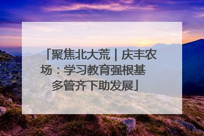 聚焦北大荒｜庆丰农场：学习教育强根基 多管齐下助发展